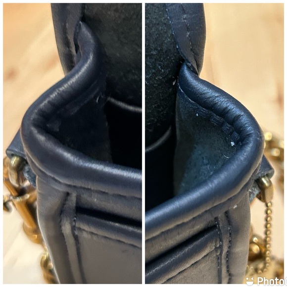 Like new Navy Vintage Coach Penny Pocket Clutch Purse 9755 - Picture 6 of 13